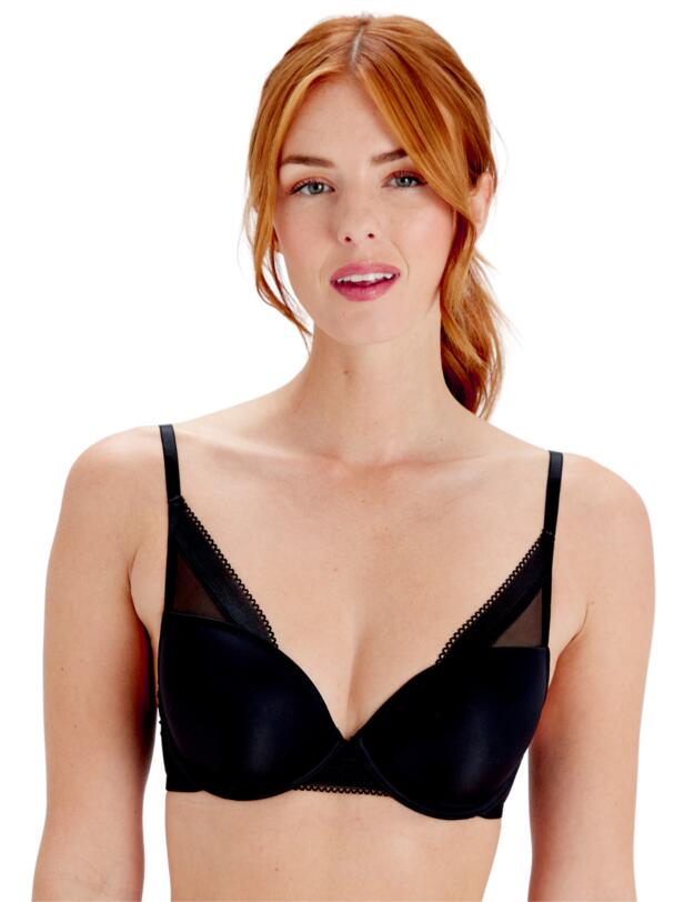 Pretty Polly Naturals High Apex Moulded Bra Black