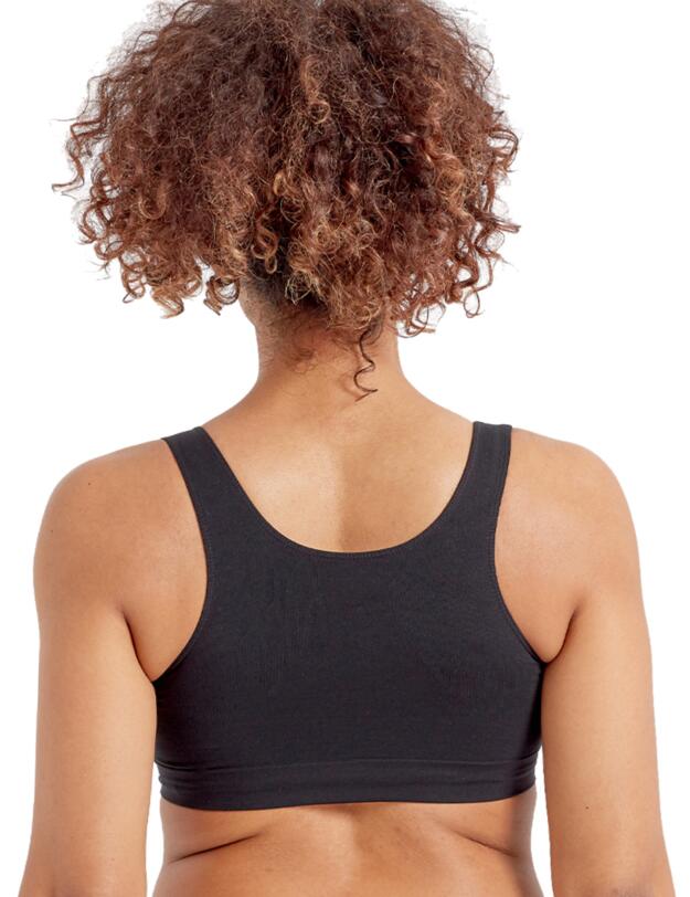 Pretty Polly Eco-Wear Seamfree Soft Comfort Bra Black