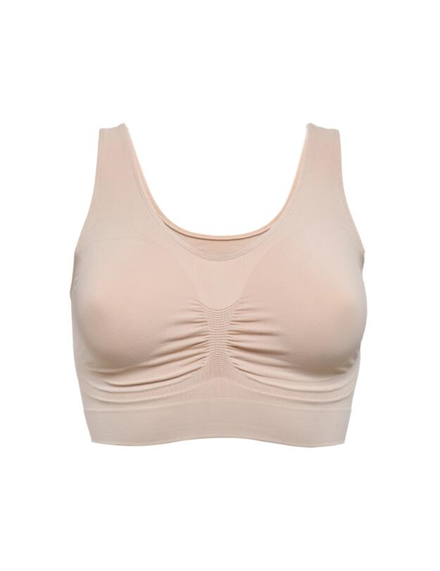 Pretty Polly Eco-Wear Seamfree Soft Comfort Bra Nude