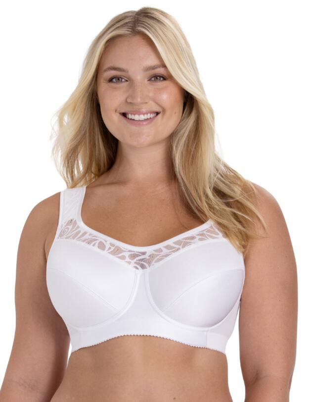 Miss Mary of Sweden Cotton Simplex Bra White