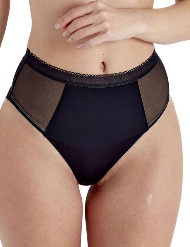 Pretty Polly Naturals High Waisted Brief Black