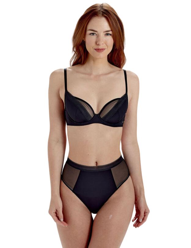 Pretty Polly Naturals High Waisted Brief Black