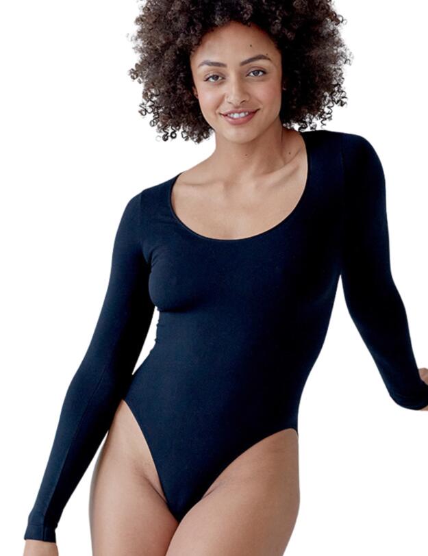Pretty Polly Eco-Wear Long Sleeve Body Black