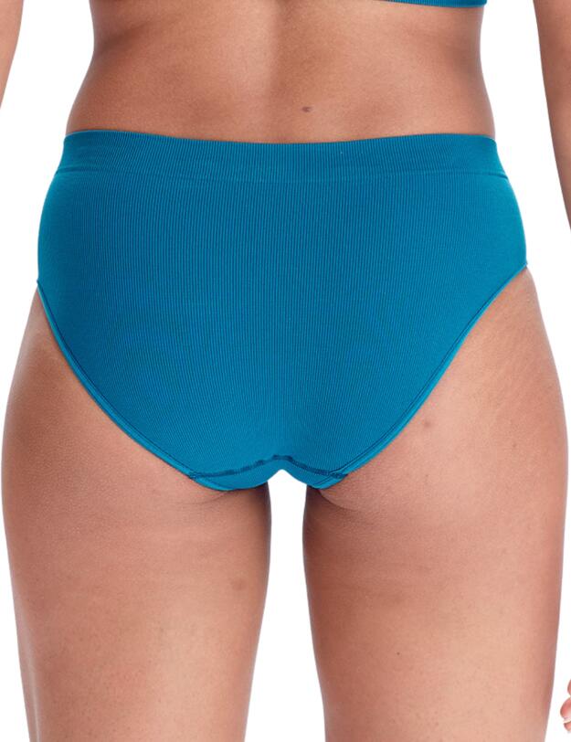 Pretty Polly Eco-Wear Seamfree Rib Brief Teal
