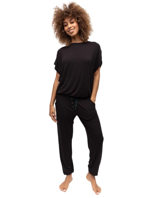 Cyberjammies Blake Jersey Pyjama Bottoms Black