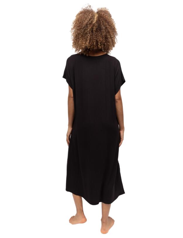 Cyberjammies Blake Jersey Cap Sleeve Nightdress Black