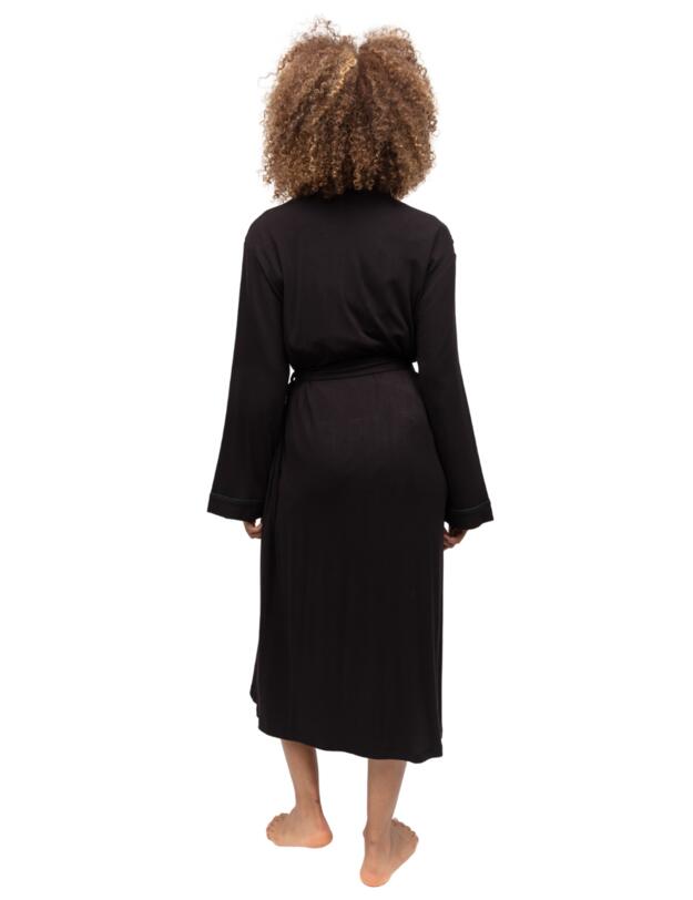 Cyberjammies Blake Jersey Long Sleeve Dressing Gown Black