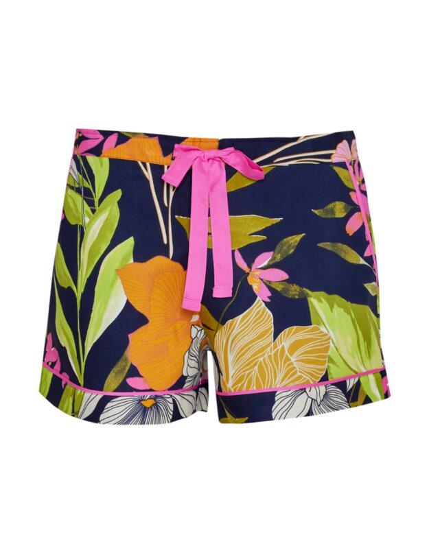 Cyberjammies Avery Pyjama Shorts Navy Floral Print