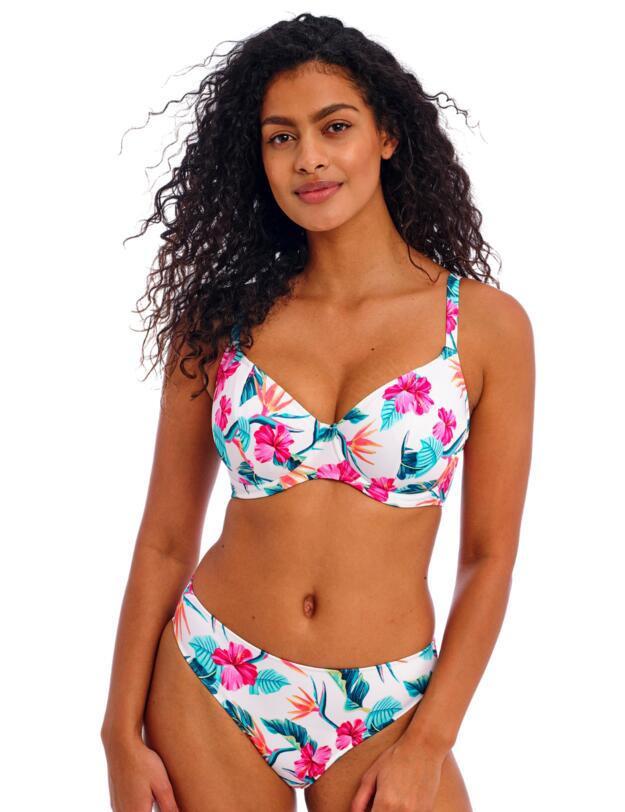 Freya Palm Paradise Bikini Brief White 