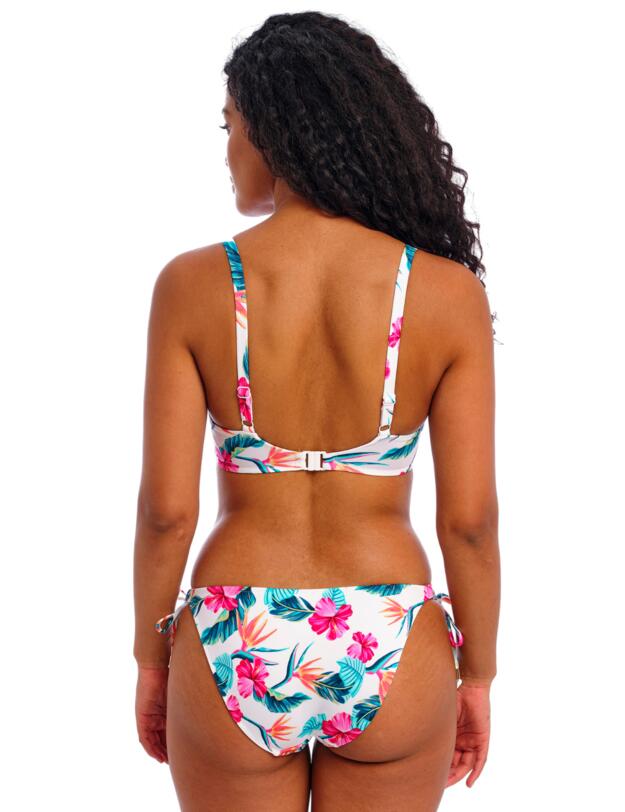 Freya Palm Paradise Tie Side Bikini Brief White