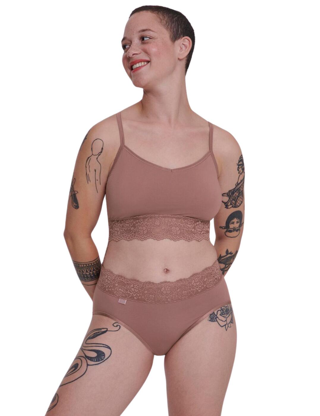 10031896 Sloggi Romance Midi Brief - 10031896 Cacao