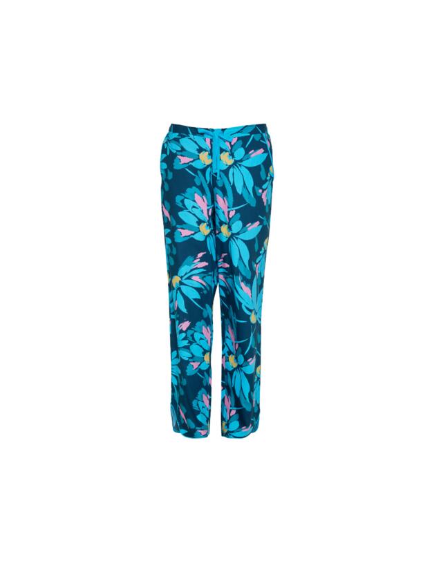 Cyberjammies Cove Pyjama Bottoms Teal Floral Print