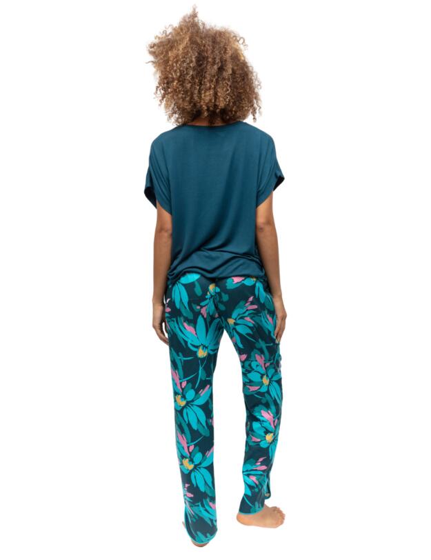 Cyberjammies Cove Jersey Slouch Pyjama Top Teal