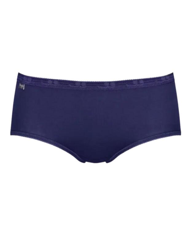 Sloggi Basic+ 4 Pack Midi Briefs Violet/Dark Combination