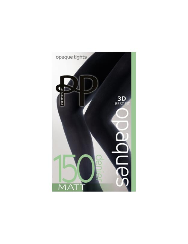 Pretty Polly Premium Opaques 150 Denier Matt Tights Black 