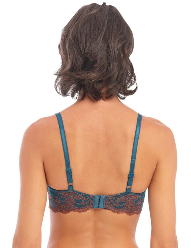 Wacoal Lace Affair Underwired Bra Blue Coral / Cherry Mahogany