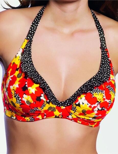 3150 Freya Flamingo Halter Bikini Top HALF PRICE - 3150 Lipstick