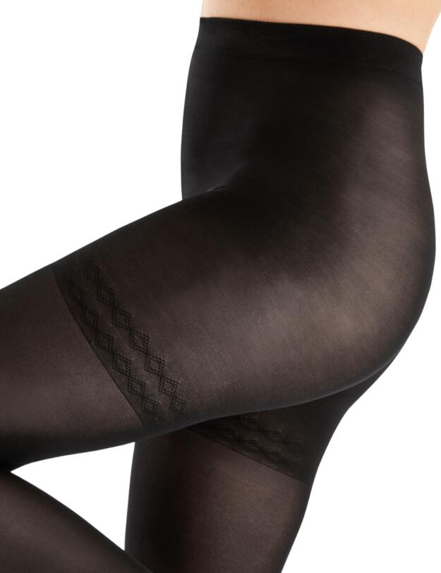 Pretty Polly In Shape Opaque Bodyshaper Tights Black 