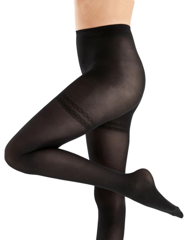 Pretty Polly In Shape Opaque Bodyshaper Tights Black 