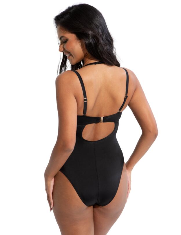Pour Moi Sydney Double Strap Underwired Swimsuit Black