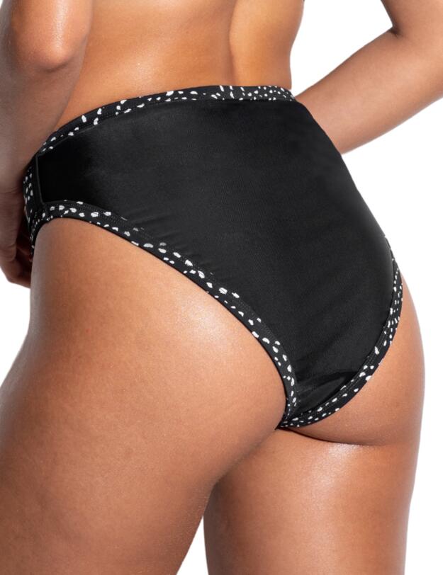 Pour Moi Rhodes High Waist Belted Tummy Control Brief Black/White