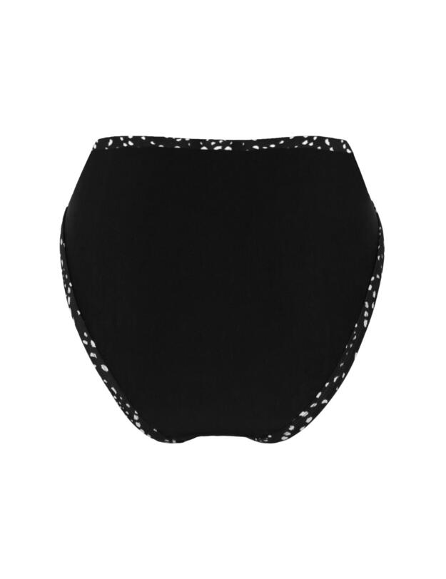 Pour Moi Rhodes High Waist Belted Tummy Control Brief Black/White