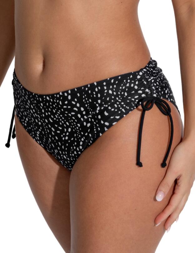 Pour Moi Rhodes Adjustable Side Bikini Brief Black/White