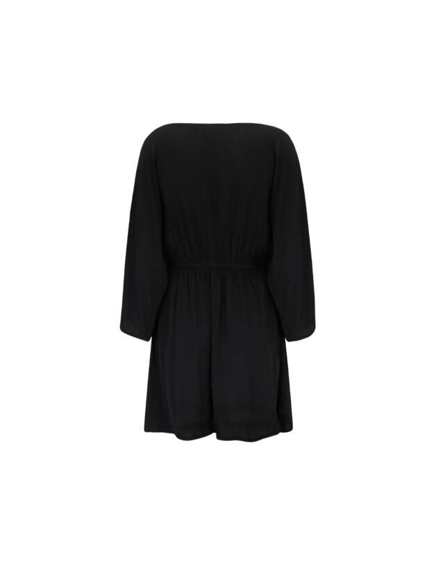 Pour Moi EcoVero Cut Out Crinkle O Ring Cover Up Black
