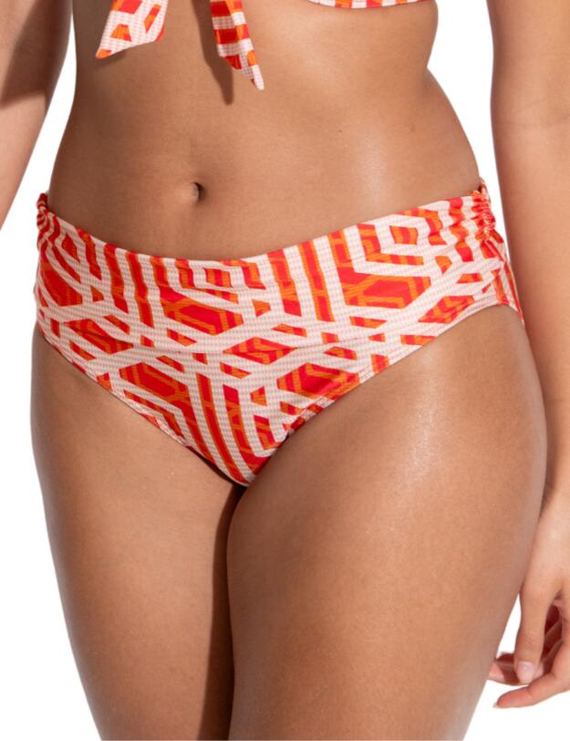 Pour Moi Casablanca Fold Over Brief Orange 