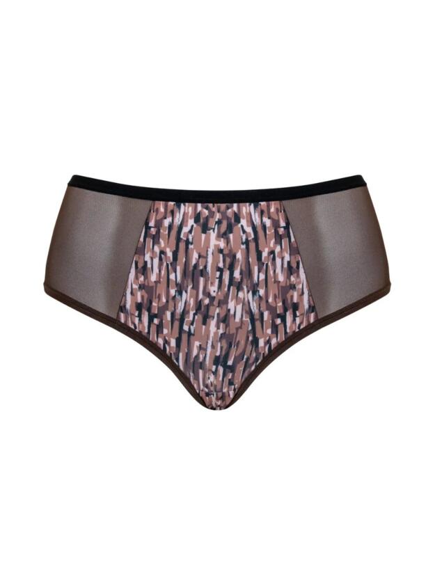 Curvy Kate WonderFully Short Brief Cocoa Print