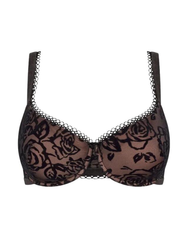 Triumph Velvet Rose Spotlight Wired Padded Bra Black