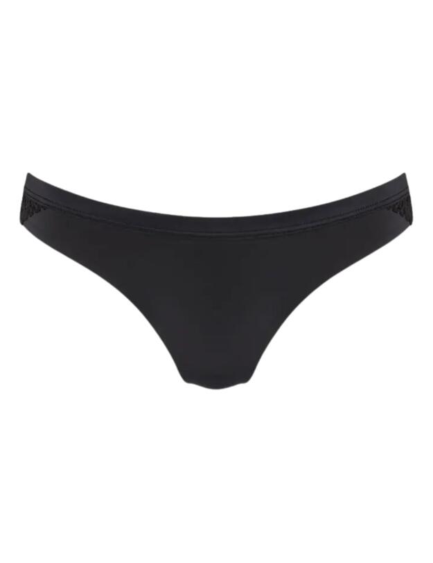 Triumph Aura Spotlight High Leg Thong in Black