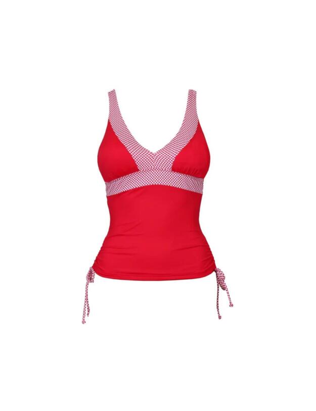  Pour Moi Positano Tankini Top Red/White