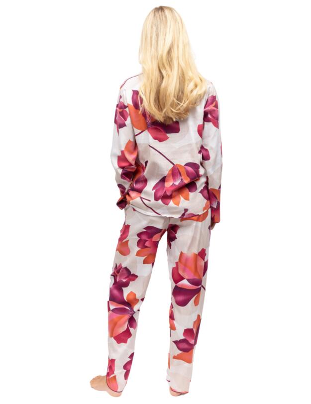 Cyberjammies Aliyah Pyjama Top Cream Floral Print