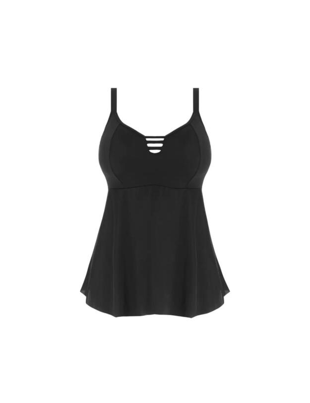 Elomi Magnetic A-Line Tankini Top Black 