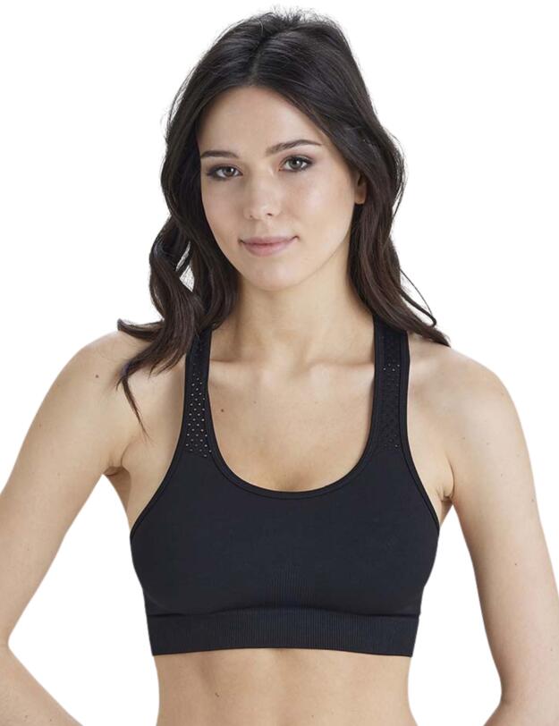 Pretty Polly Eco Active Wear Crop Top Black