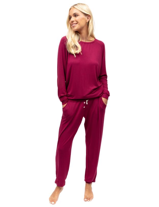 Cyberjammies Aliyah Jersey Pyjama Bottoms Magenta 