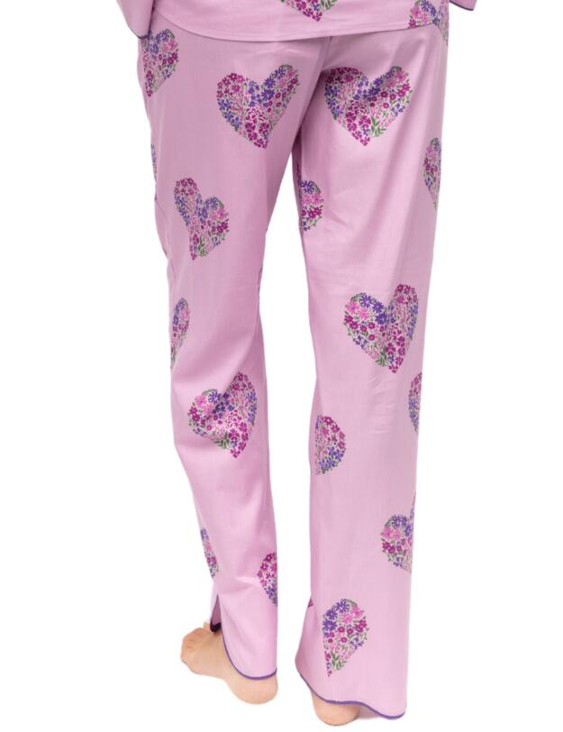 Cyberjammies Valentina Pyjama Bottoms Pink Heart Print