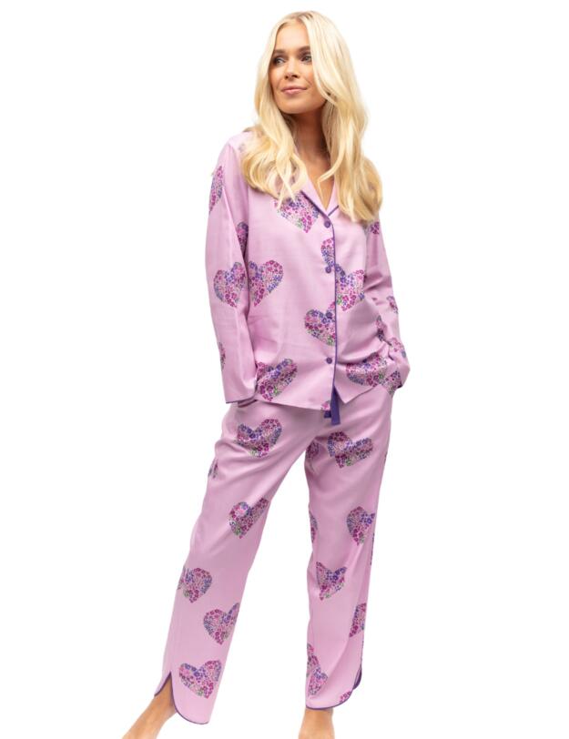 Cyberjammies Valentina Pyjama Bottoms Pink Heart Print