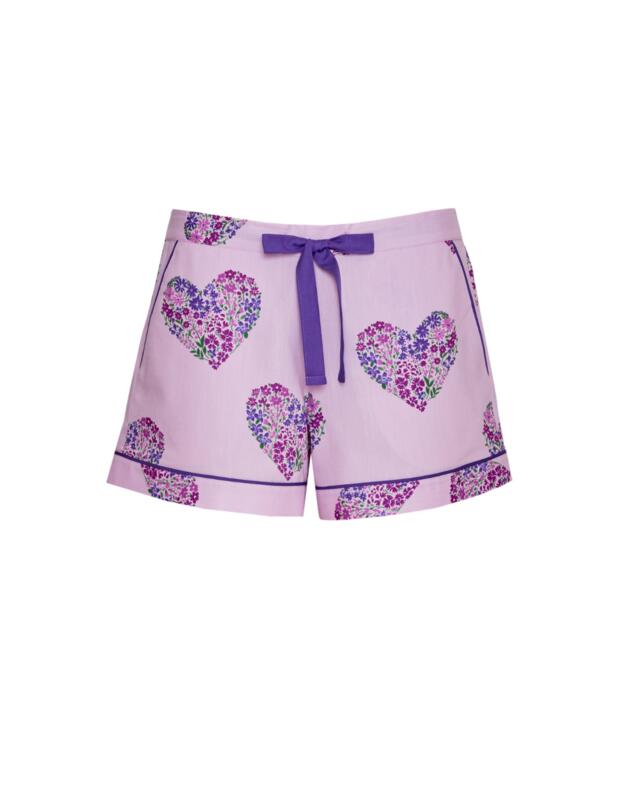 Cyberjammies Valentina Shorts Pink Heart Print 