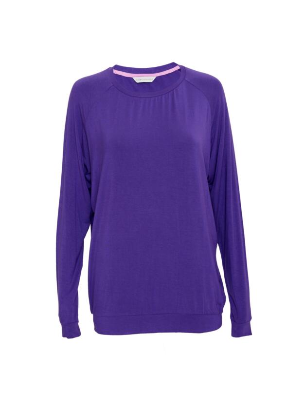 Cyberjammies Valentina Jersey Slouch Pyjama Top Purple 