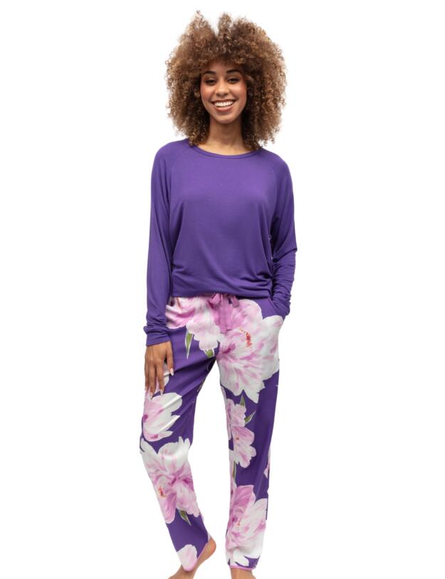 Cyberjammies Valentina Jersey Slouch Pyjama Top Purple 