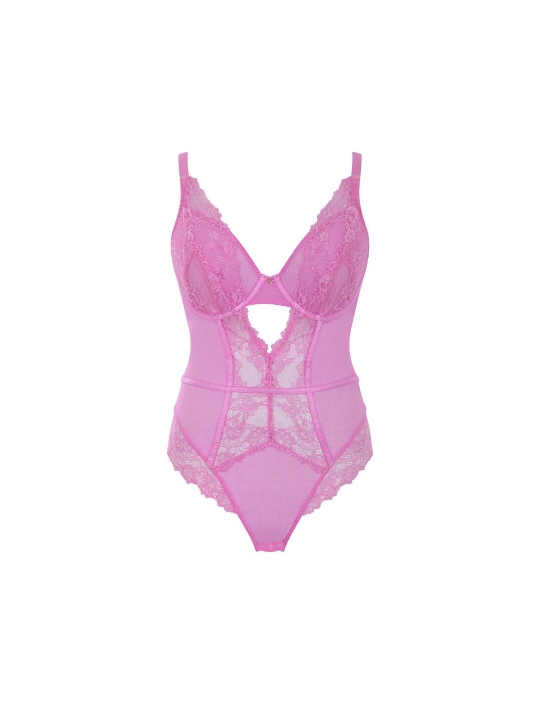 Cleo by Panache Selena Bodysuit Plunging Lacy Seductive Womens Lingerie 1062 - Picture 10 of 13