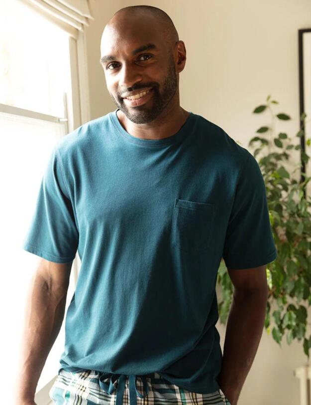 Cyberjammies Bodhi Short Sleeve Round Neck Pocket Tee Green