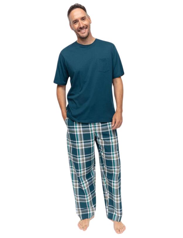 Cyberjammies Bodhi Short Sleeve Round Neck Pocket Tee Green
