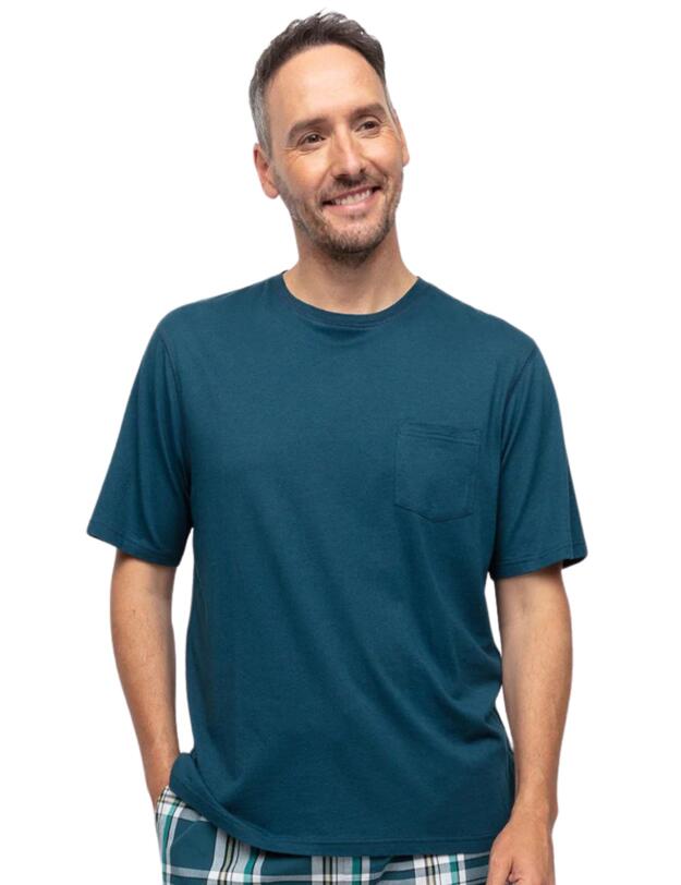 Cyberjammies Bodhi Short Sleeve Round Neck Pocket Tee Green
