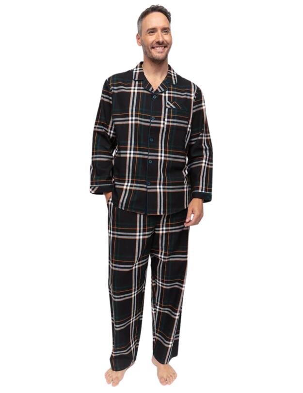 Cyberjammies Blake Pyjama Bottoms Black Check
