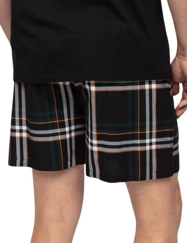 Cyberjammies Blake Shorts Black Check