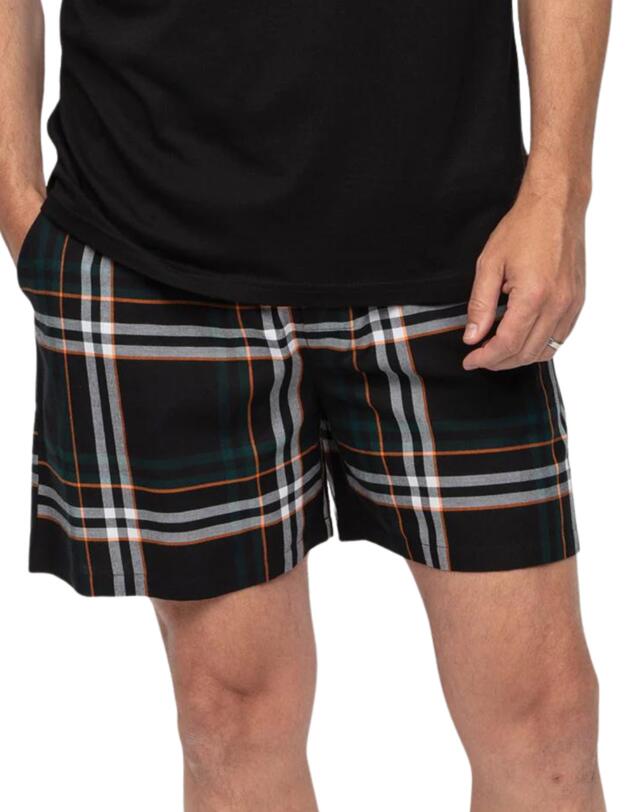 Cyberjammies Blake Shorts Black Check