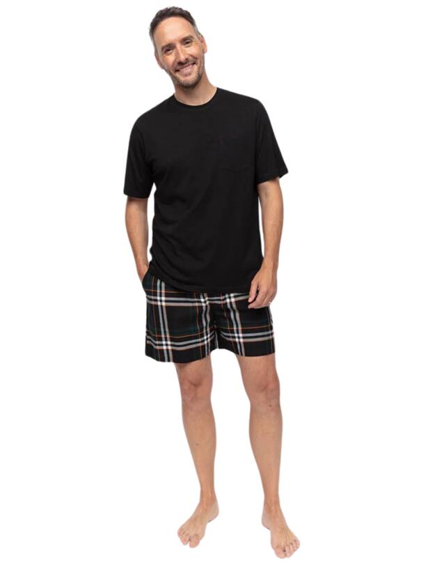 Cyberjammies Blake Shorts Black Check